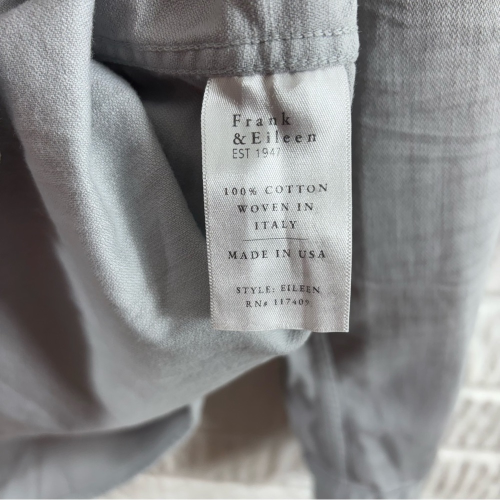 Frank & Eileen Eileen Button Down Gray Distressed… - image 5